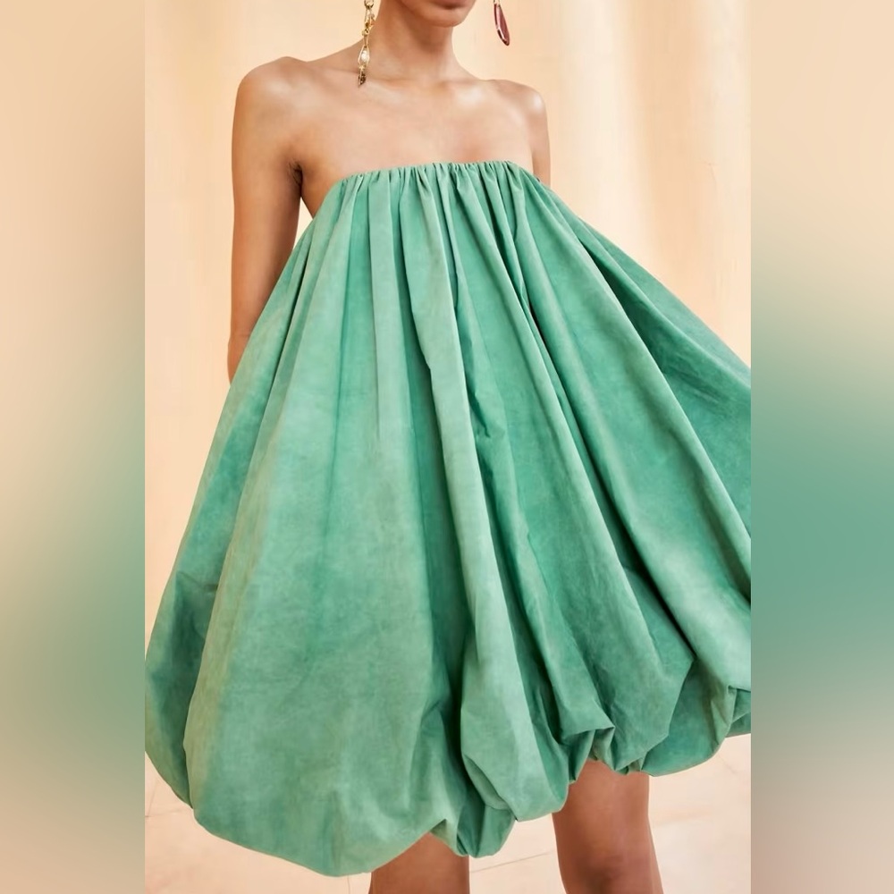 SOLD 🔴 NWT Ulla Johnson Polline Dress in green. Size 2 - Picture 2 of 6